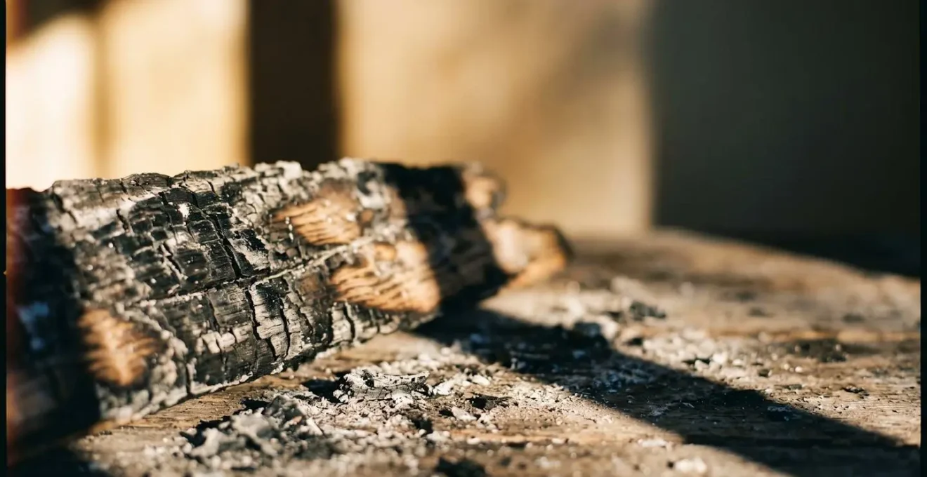 Concept visuel du temps qui passe après un sinistre incendie, symbolisant le délai de 5 jours pour la déclaration.