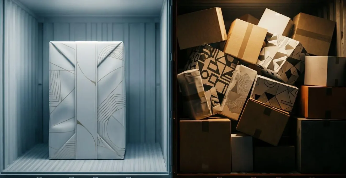Contraste entre transport dedie securise et risques du groupage pour objets de valeur