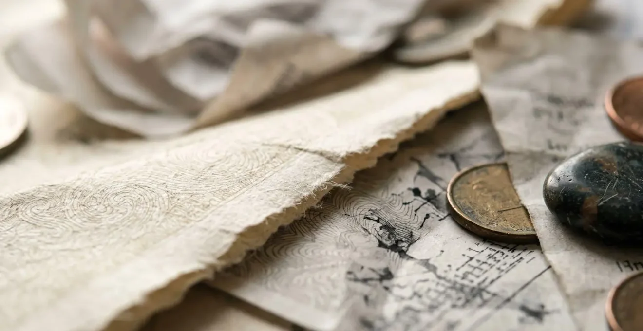 Gros plan macro d'une facture et d'objets de valeur documentés pour inventaire d'assurance