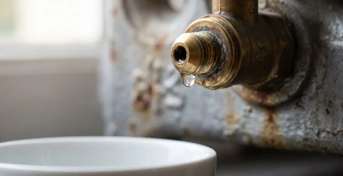 Gros plan sur vis de purge de radiateur avec récipient de récupération d'eau