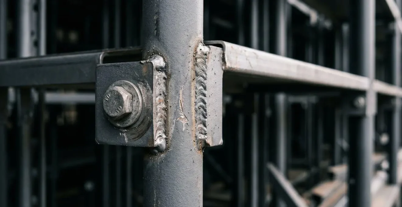 Système de rayonnages métalliques exploitant la hauteur complète d'un box de stockage