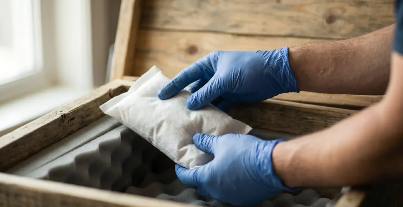 Sachet déshydratant professionnel pour protection contre l'humidité maritime