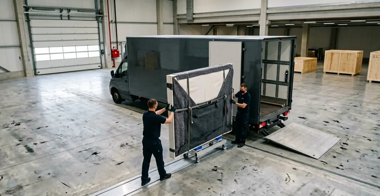 Transport professionnel d'oeuvres d'art de grande valeur avec equipement specialise