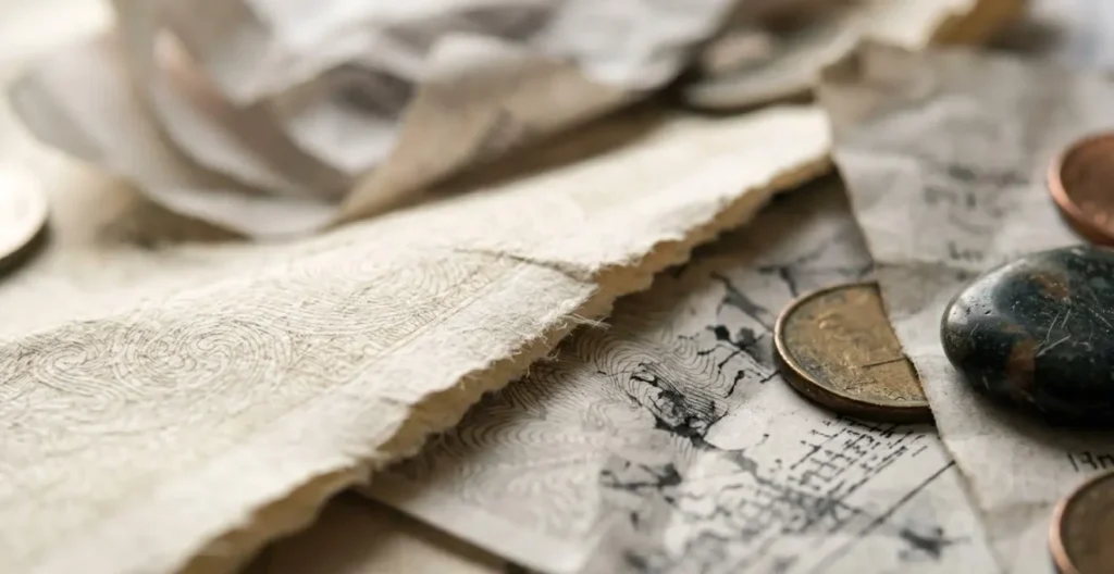 Gros plan macro d'une facture et d'objets de valeur documentés pour inventaire d'assurance Gros plan macro d'une facture et d'objets de valeur documentés pour inventaire d'assurance